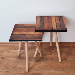 Hanah Home Mesa Nido de 2 Piezas en Marrón